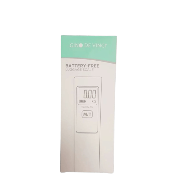 Gino De Vinci Battery free digital Luggage scale White transp