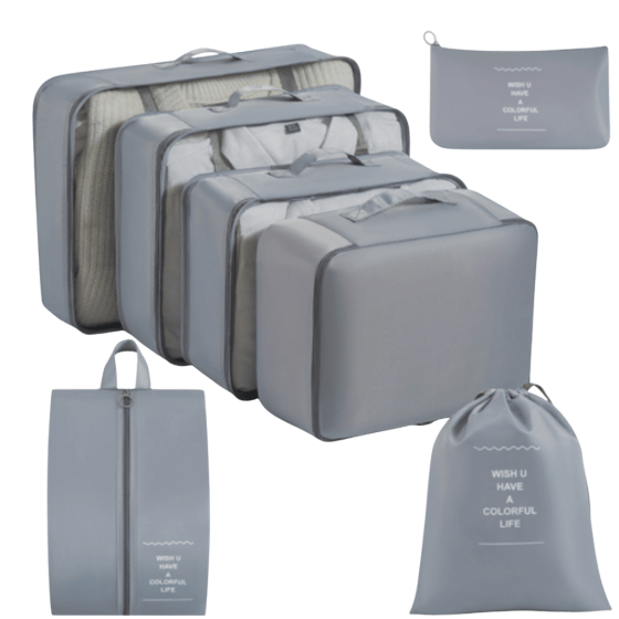 Gino de Vinci 7 piece Pack cubes Grey transp