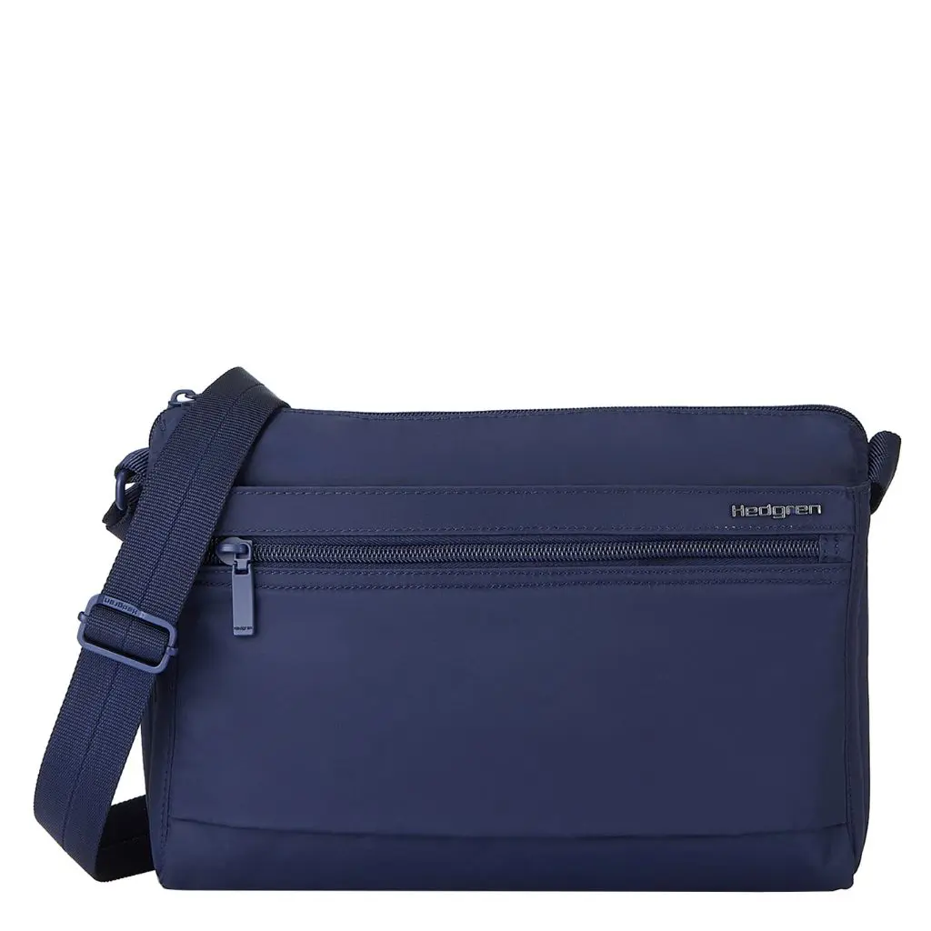 Hedgren Inner City Eye Medium Shoulder Bag Handbag Hic176m Blue Front