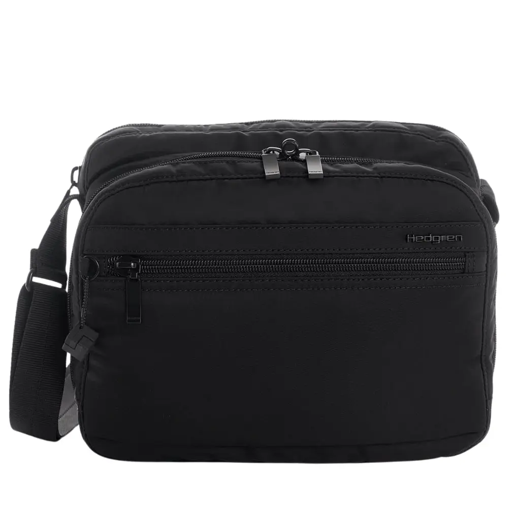 Hedgren Inner City Handbag HIC226 Metro Crossover Black Front jpg