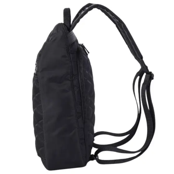 Hedgren Inner City iiLQ Vogue Large Quilted Backpack black side jpg