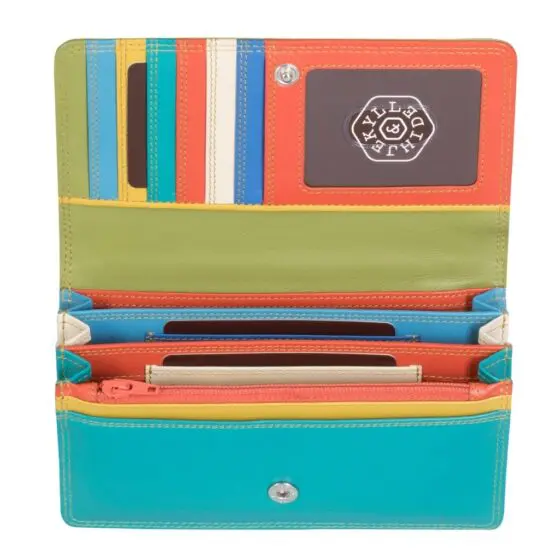 Jekyll Hide Caribbean Leather Purse 2148 Pacific Open jpg