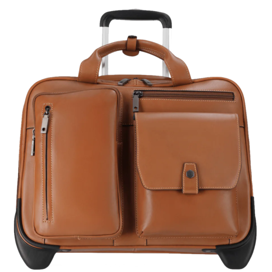 Jekyll Hide Montana 4339 Leather Laptop Trolley Colt front