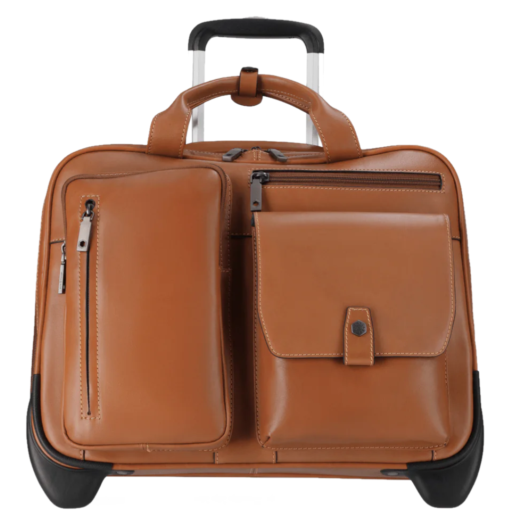 Jekyll Hide Montana 4339 Leather Laptop Trolley Colt front