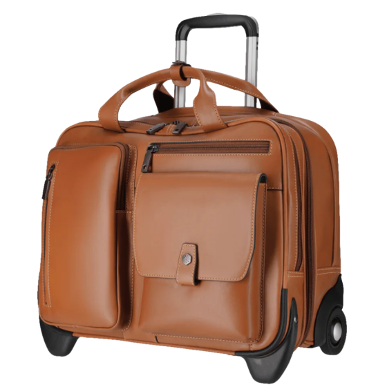 Jekyll Hide Montana 4339 Leather Laptop Trolley Colt front3qrtr