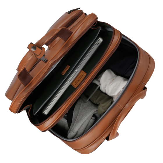 Jekyll Hide Montana 4339 Leather Laptop Trolley Colt interior