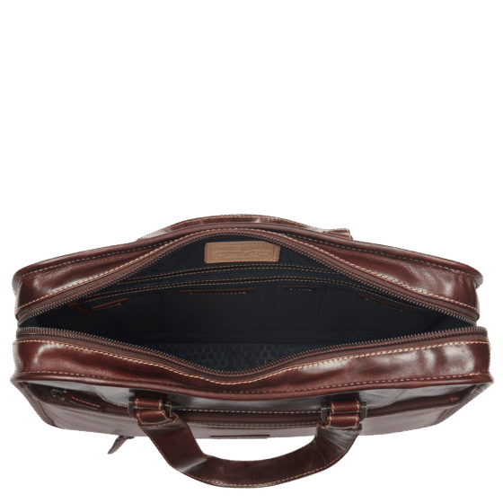 Jekyll and Hide 3684 Oxford Medium business bag moccha brown interior png