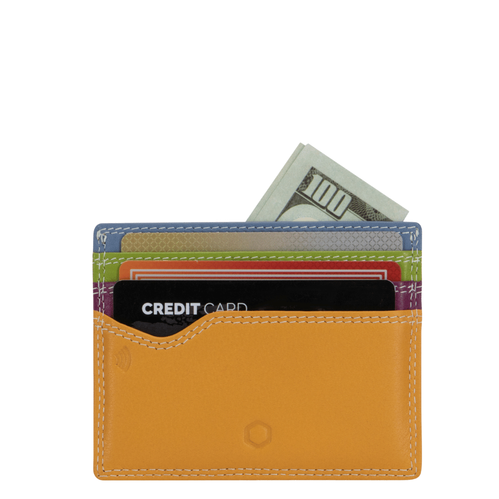 Jekyll and Hide Leather Credit card holder Carribean 2228 Fiji front primary png