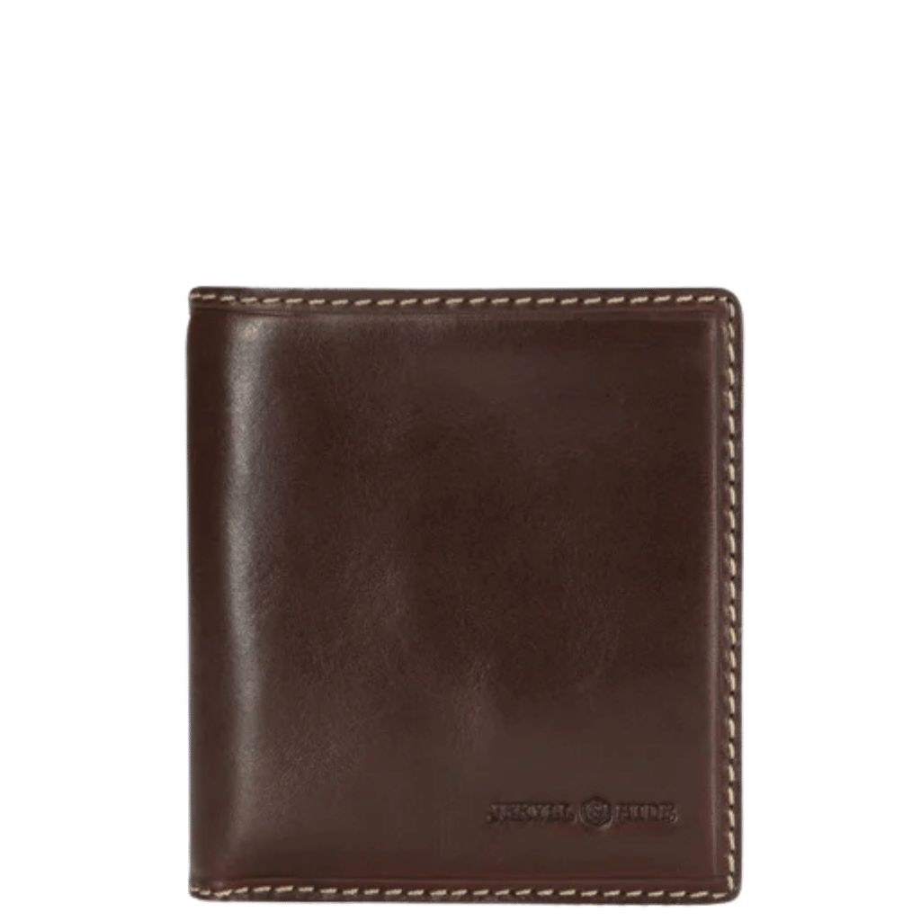 Jekyll and Hide Oxford leather wallet 3495 with coin mocha brown front primary png