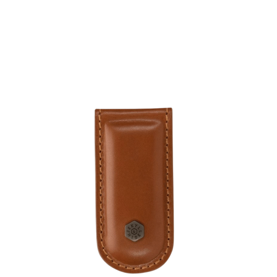 Jekyll and Hide Roma Leather cash money clip 3222 tan front primary