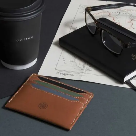 Jekyll and Hide Roma Leeather Card Holder Tan 3628 lifestyle jpg