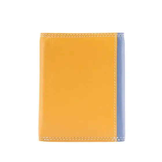 Jekylland Hide Caribbean Leather Trifold Purse 3624 Blue Yellow Rear