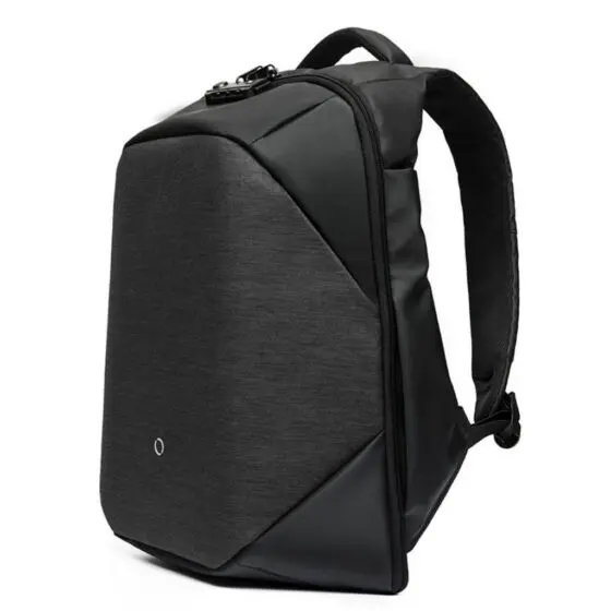 Kingsons 15 6 laptop anti theft backpack Smartseries KY3148 Charcoal front3qrtr jpg