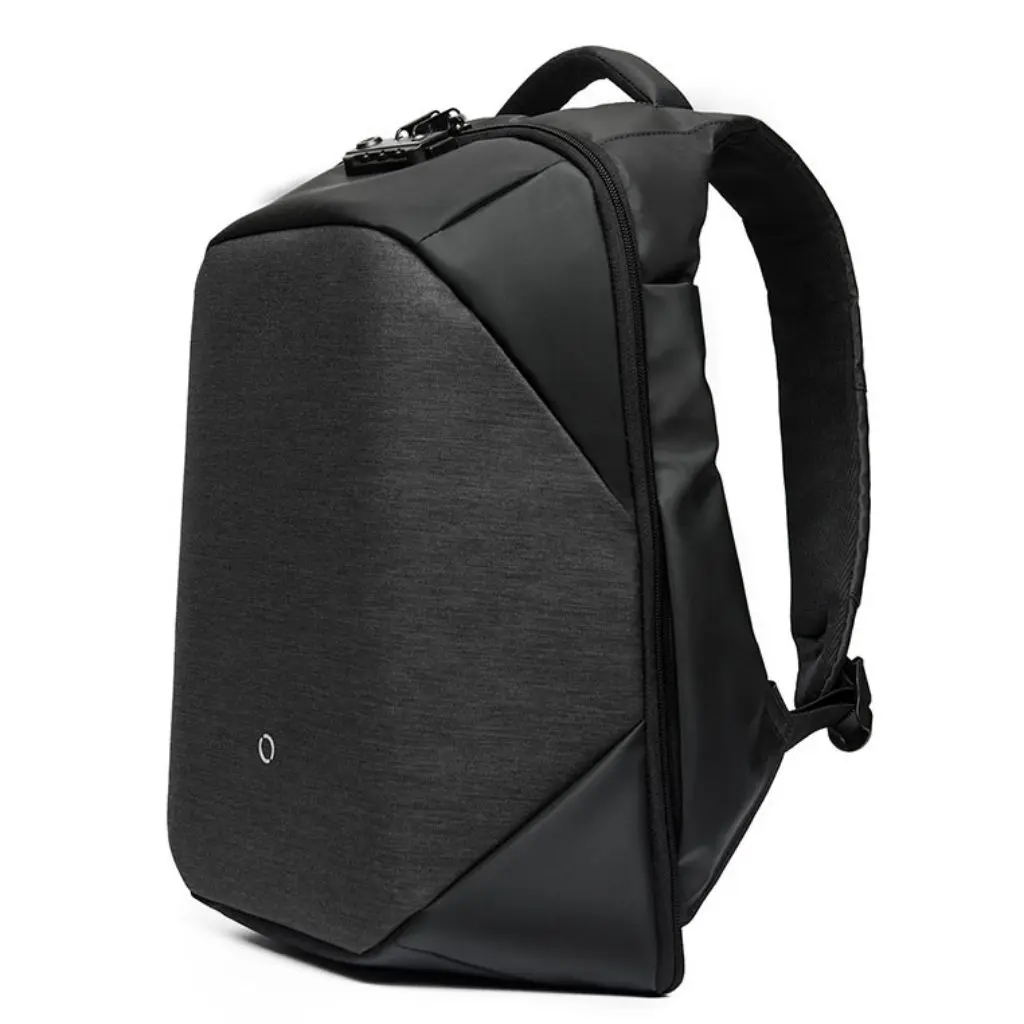 Kingsons 15 6 laptop anti theft backpack Smartseries KY3148 Charcoal front3qrtr jpg