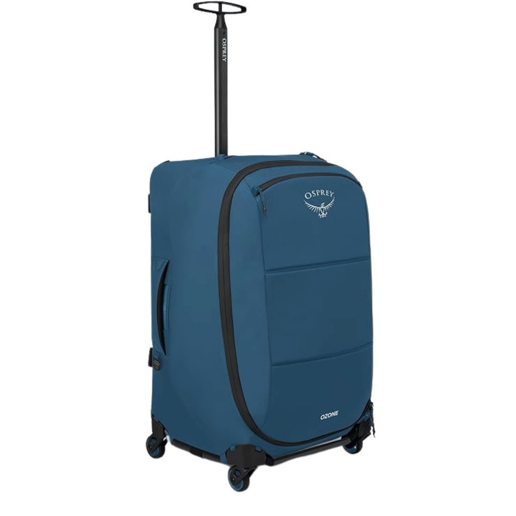 Osprey Ozone Soft side Spinner Blue 85L front3qrtr png