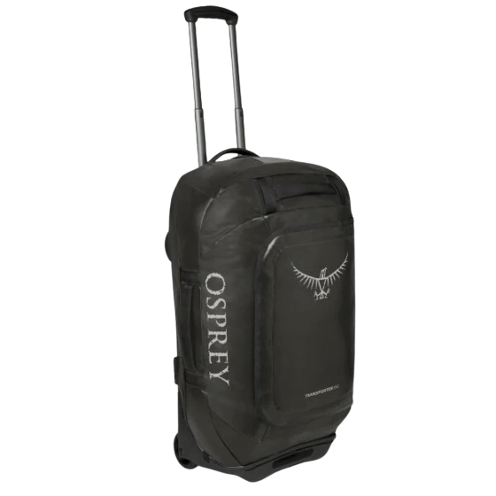 Osprey Rolling Transporter 60L Duffle black front3qrtr primary