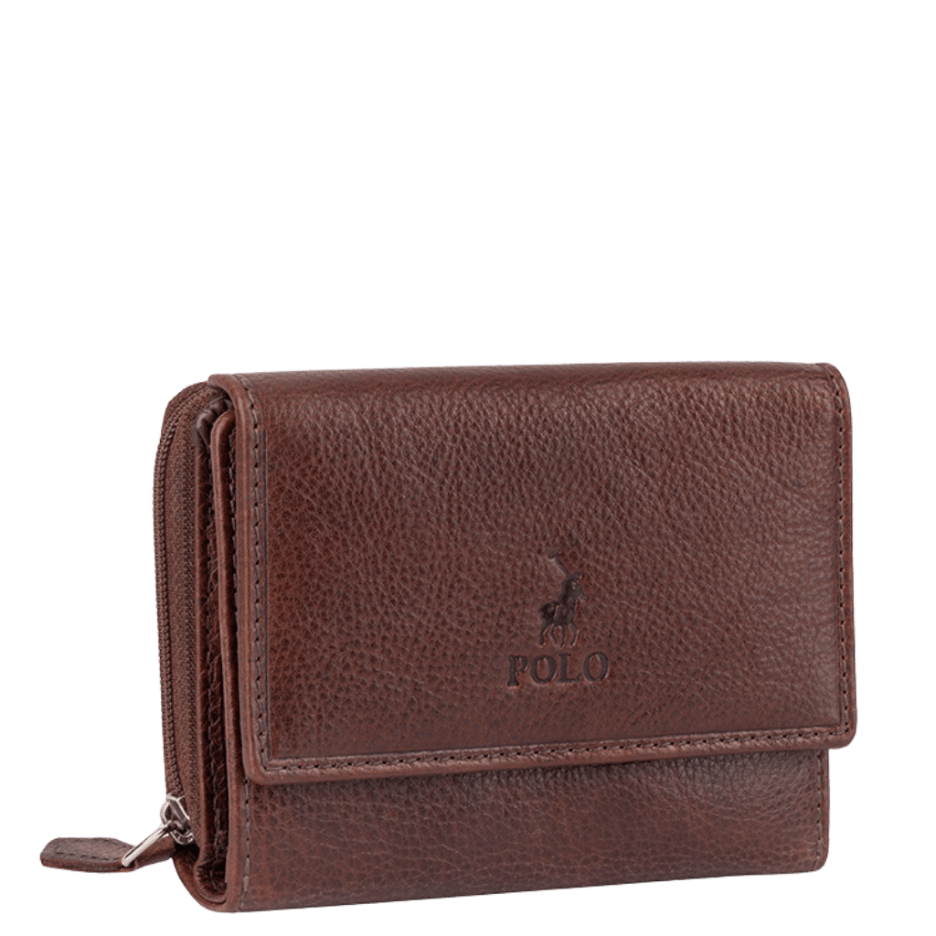 Polo Chobe Mini Leather purse 59932 brown front3qrtr png