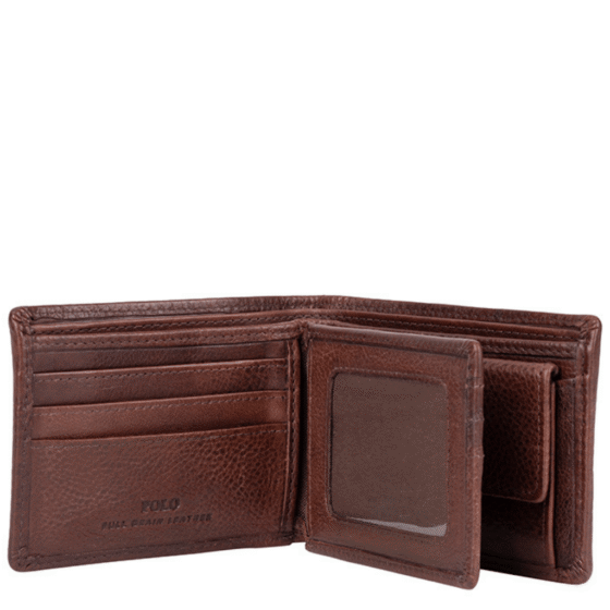 Polo Chobe PO59920 Leather multicard and coin wallet brown interior1 png