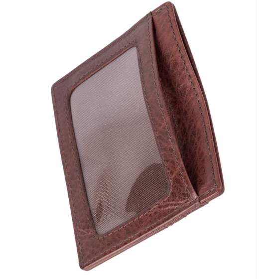 Polo Chobe PO59920 Leather multicard and coin wallet brown transparrent window png