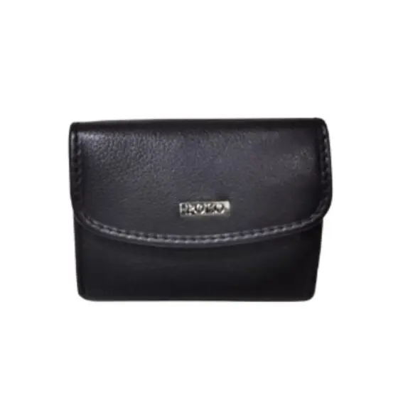 Polo Kenya Leather Wallet Black Po45006 Front
