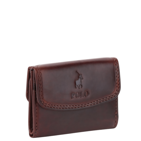 Polo Kenya Leather Wallet Brown PO45006 front3rtr transparent