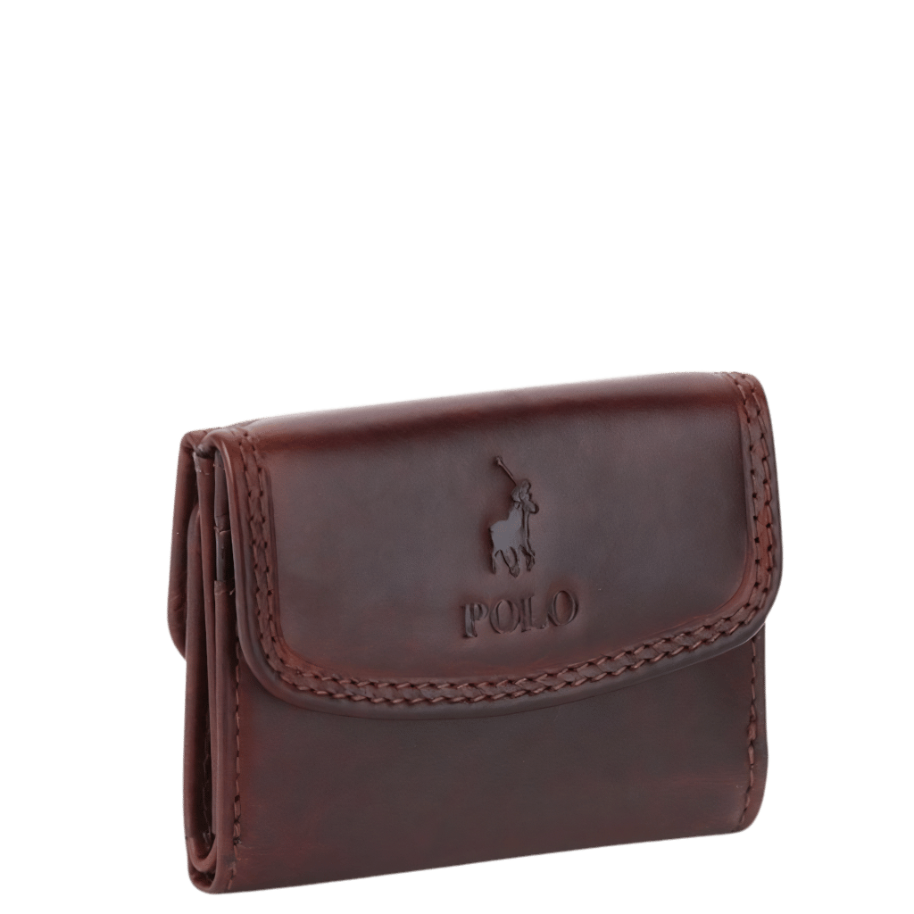 Polo Kenya Leather Wallet Brown PO45006 front3rtr transparent