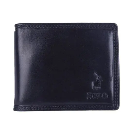 Polo Kenya Leather Wallet Po45010 Black Front
