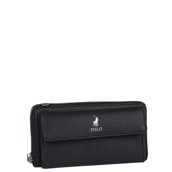 Polo Lyon Phone Sling Handbag POS43161 black front 3qrtr primary