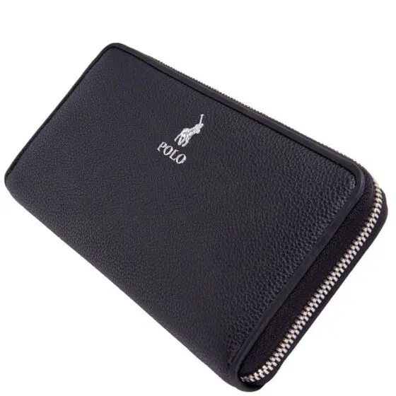 Polo Lyon Zip around Purse Black POS43146 top jpg
