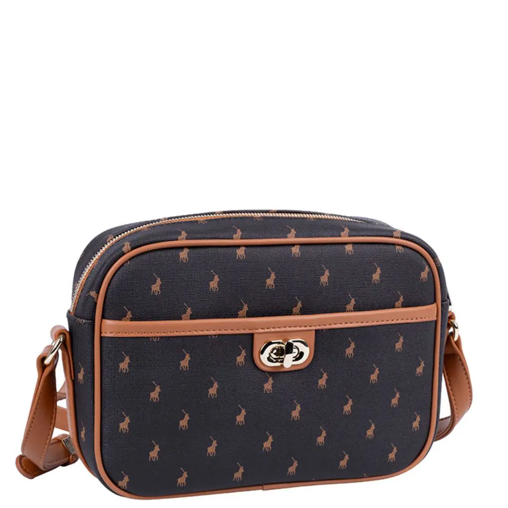 Polo New Iconic POS43223 Camera Bag brown front3qrtr jpg