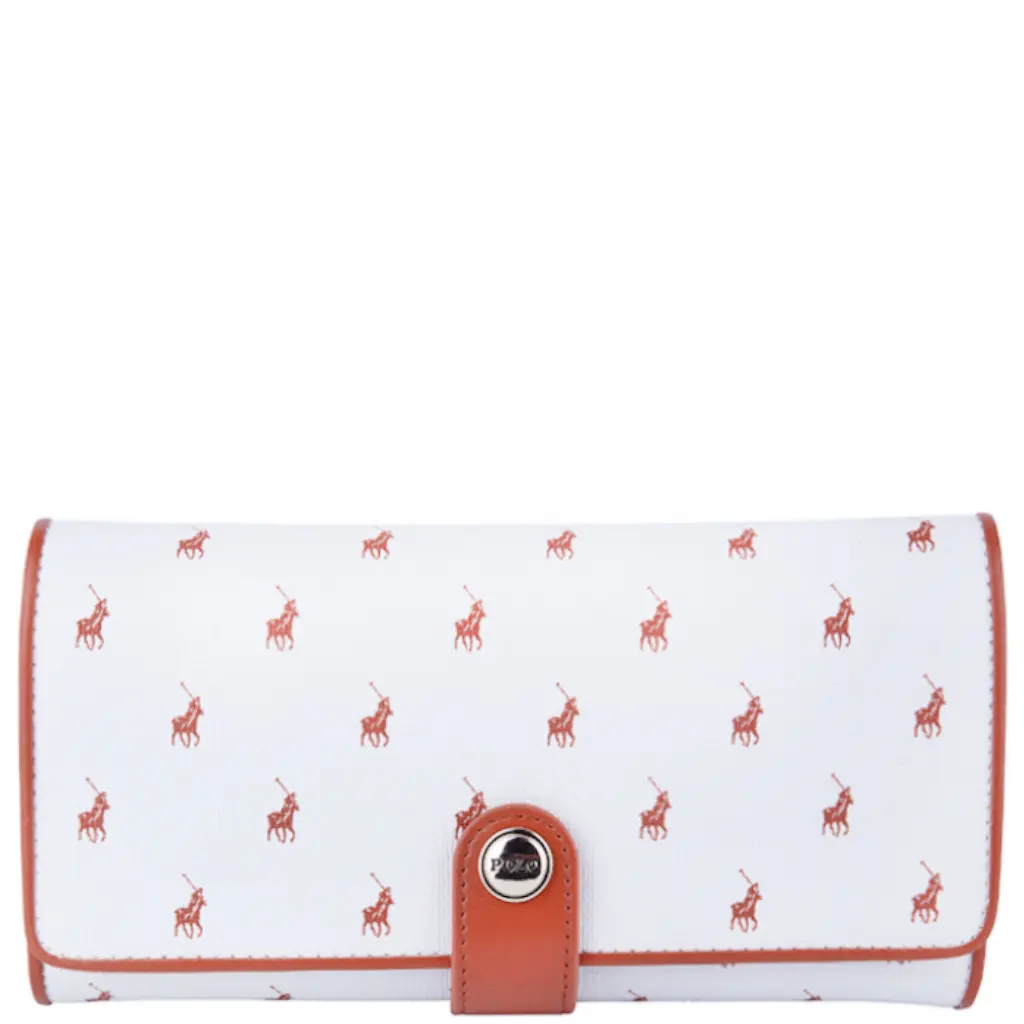 Polo New Iconic POS43240 Trifold Purse white front primary jpg