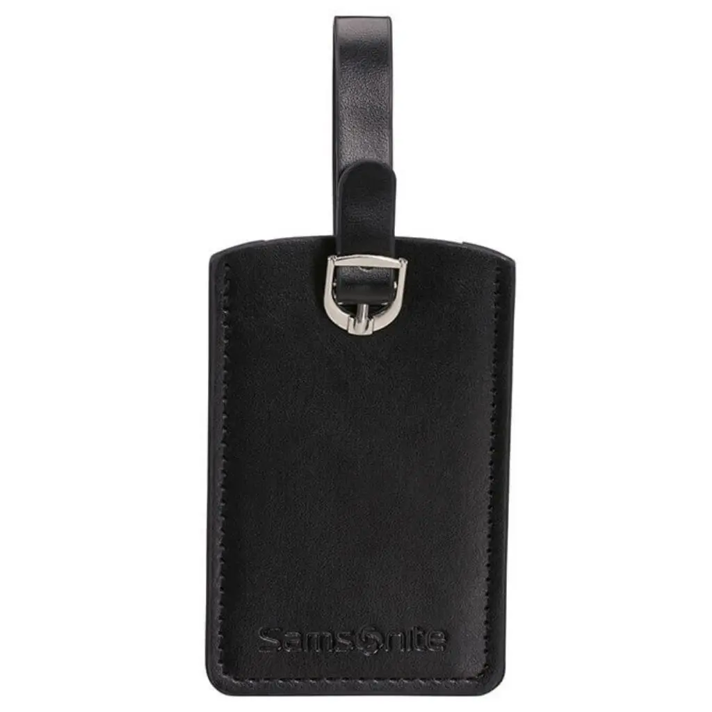 Samonite Global TA Black luggage Tags twinset front single jpg