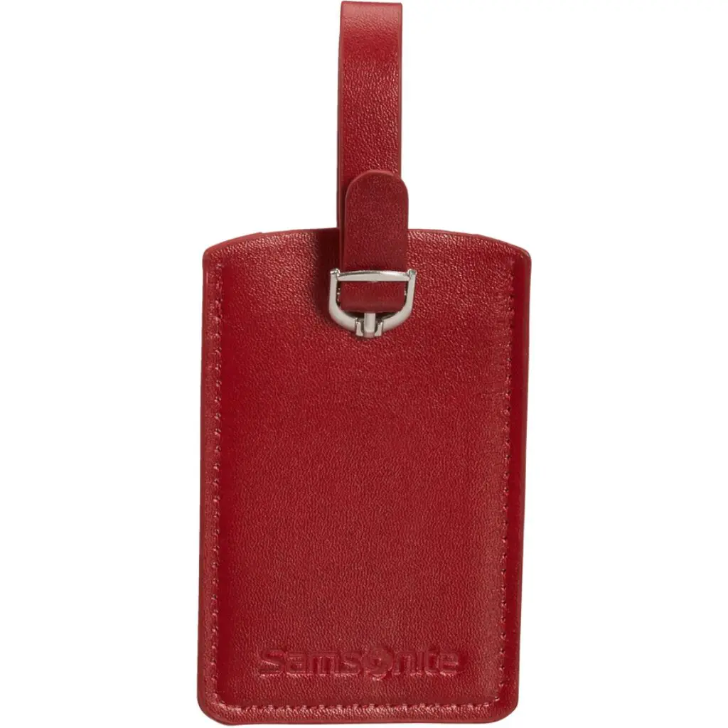 Samonite Global Ta Luggage Tags Twinset Red Front