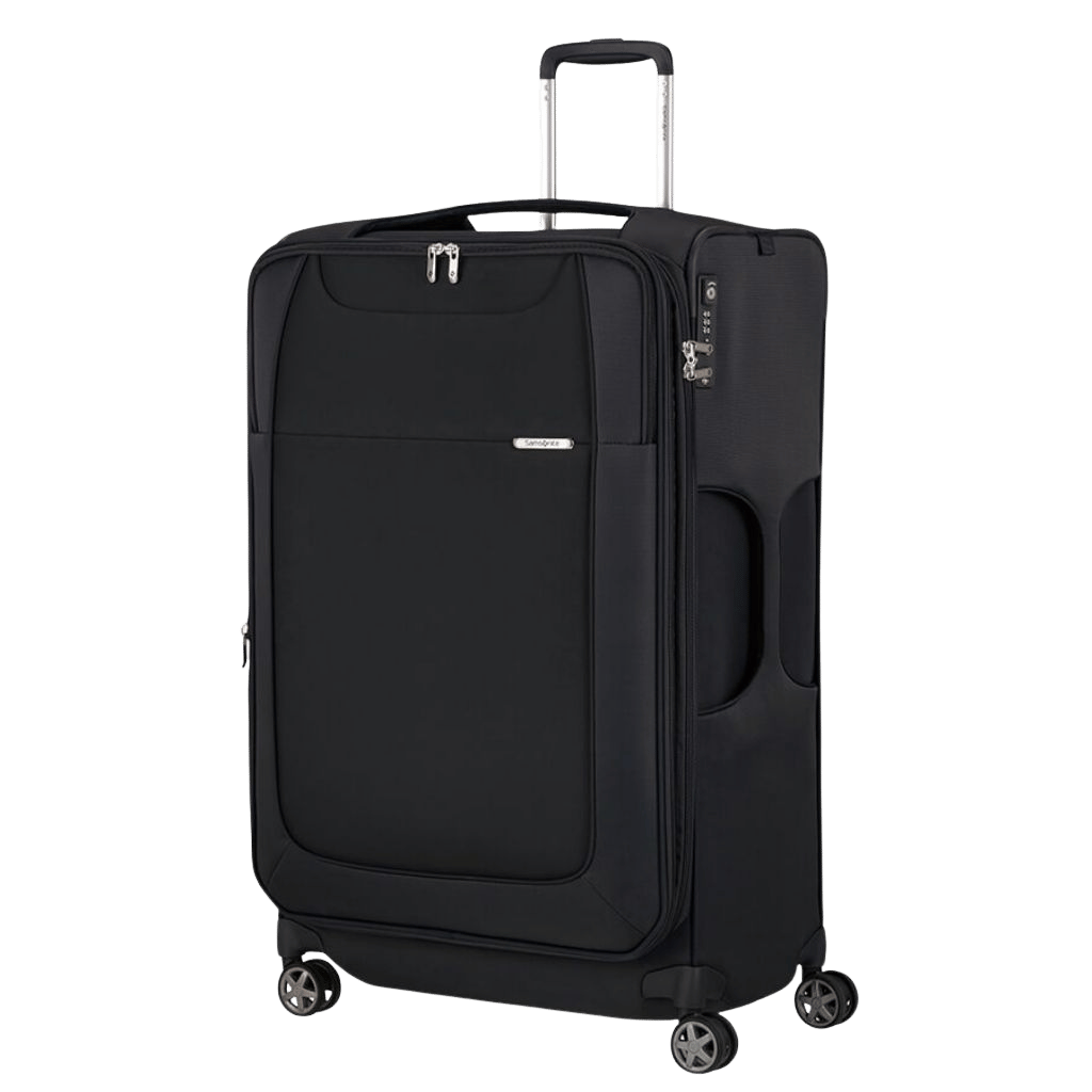 Samsonite DLite Spinner luggage KG6 black 78 front3qrtr transp