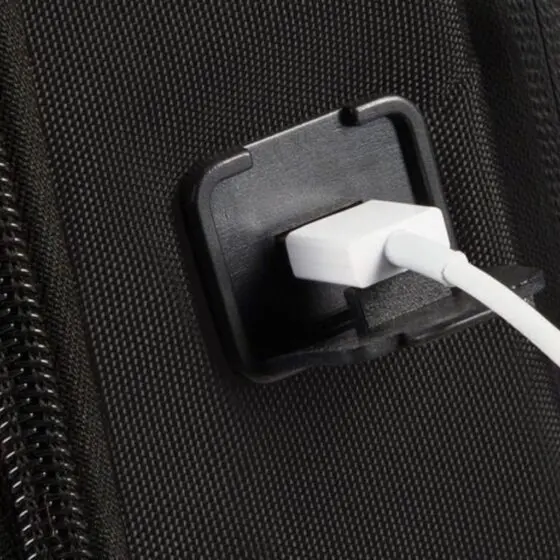 Samsonite Litepoint 15 6 Bailhanlde laptop briefcase KF2 Black USB port jpg