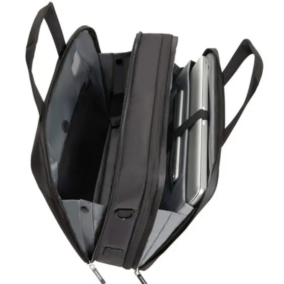 Samsonite Litepoint 15 6 Bailhanlde laptop briefcase KF2 Black interior jpg