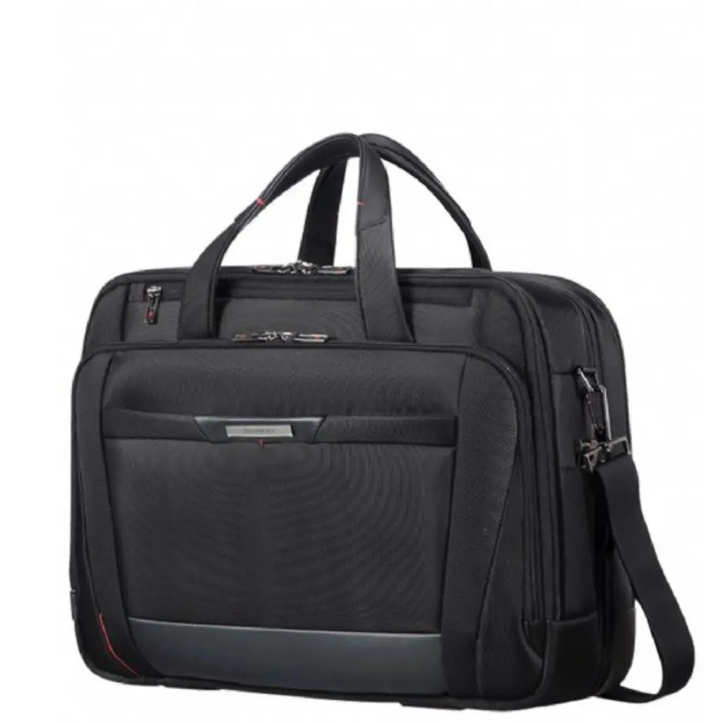 Samsonite Pro Dlx5 Laptop Bailhandle Black Cg7 17 Inch Front3qrtr