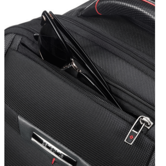 Samsonite Pro DLX 5 Rolling Business 17 inch backpack black stash png