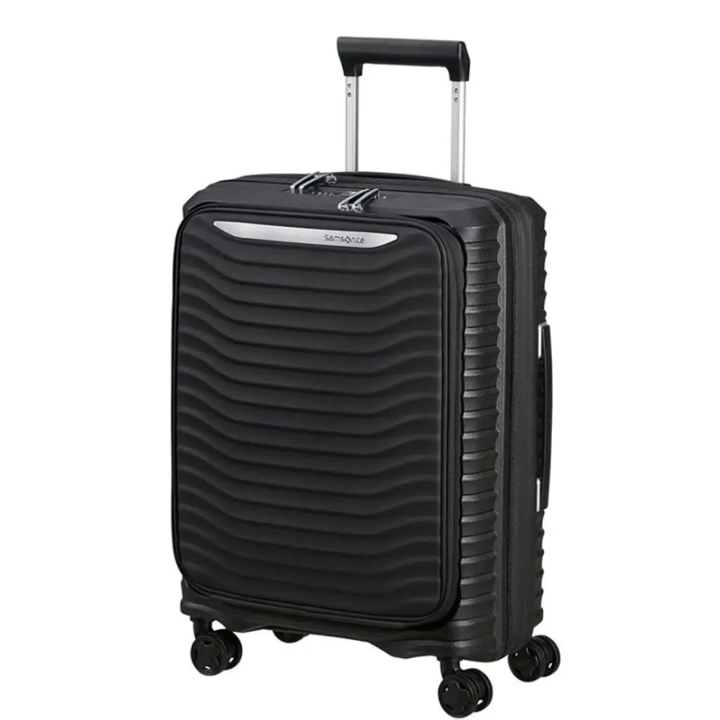 Samsonite Upscape Easy access 55cm business spinner KJ1 Black front3qrtr jpg