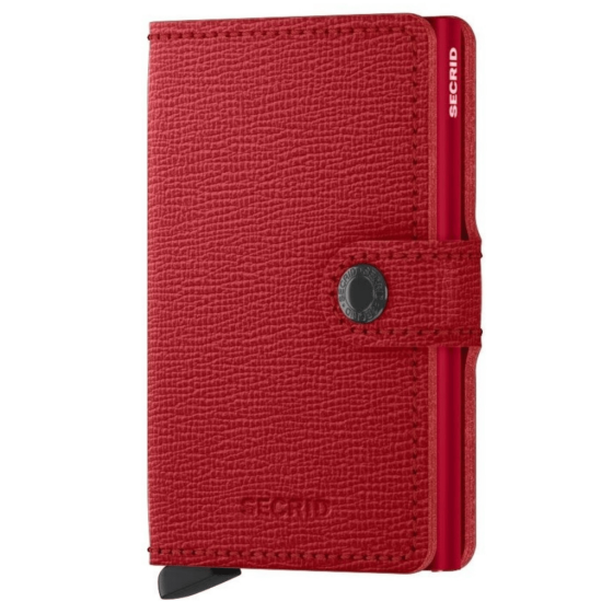 Secrid Miniwallet CCMC Crisple lipstick red front3qrtr