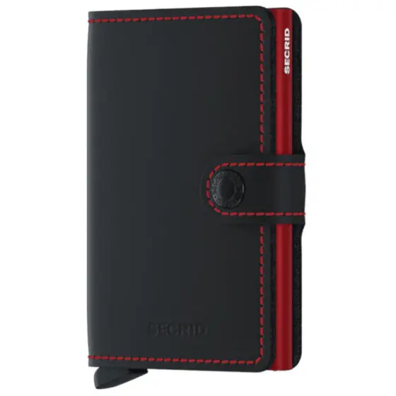 Secrid Miniwallet Matte CCMM red front3qrtr jpg