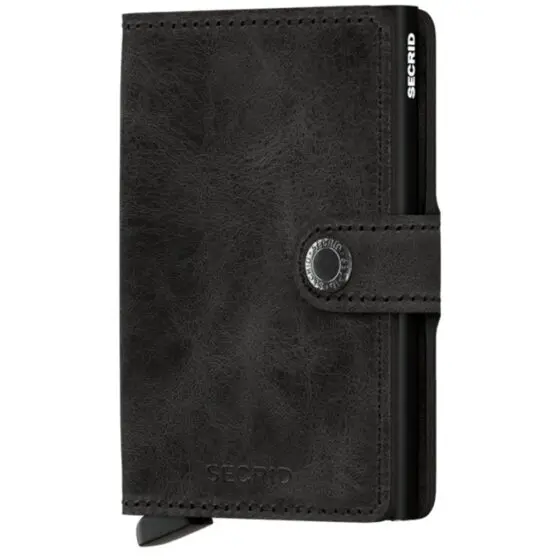 Secrid Miniwallet Vintage MV Leather Black front3qrtr jpg