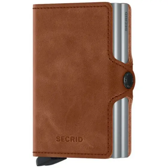 Secrid Twinwallet Vintage Cctv Cognac Front3qrtr