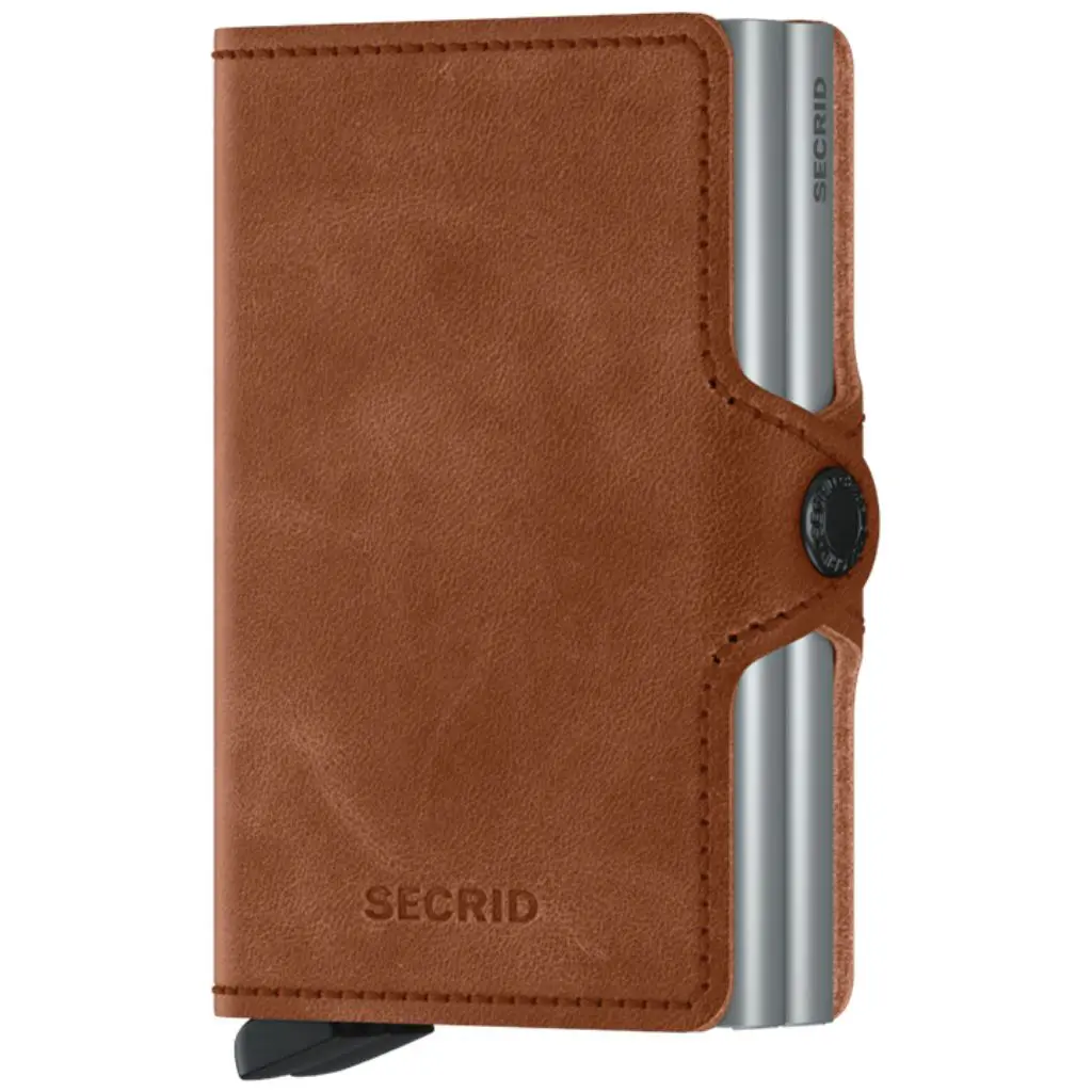 Secrid Twinwallet Vintage Cctv Cognac Front3qrtr