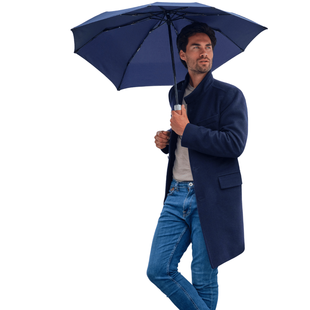 Senz Micro storm umbrella 1010 midnight blue features