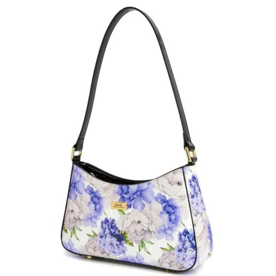 Serenade Lilac Peonies Shoulder Sling 52 0821 Purple Front3qrtr