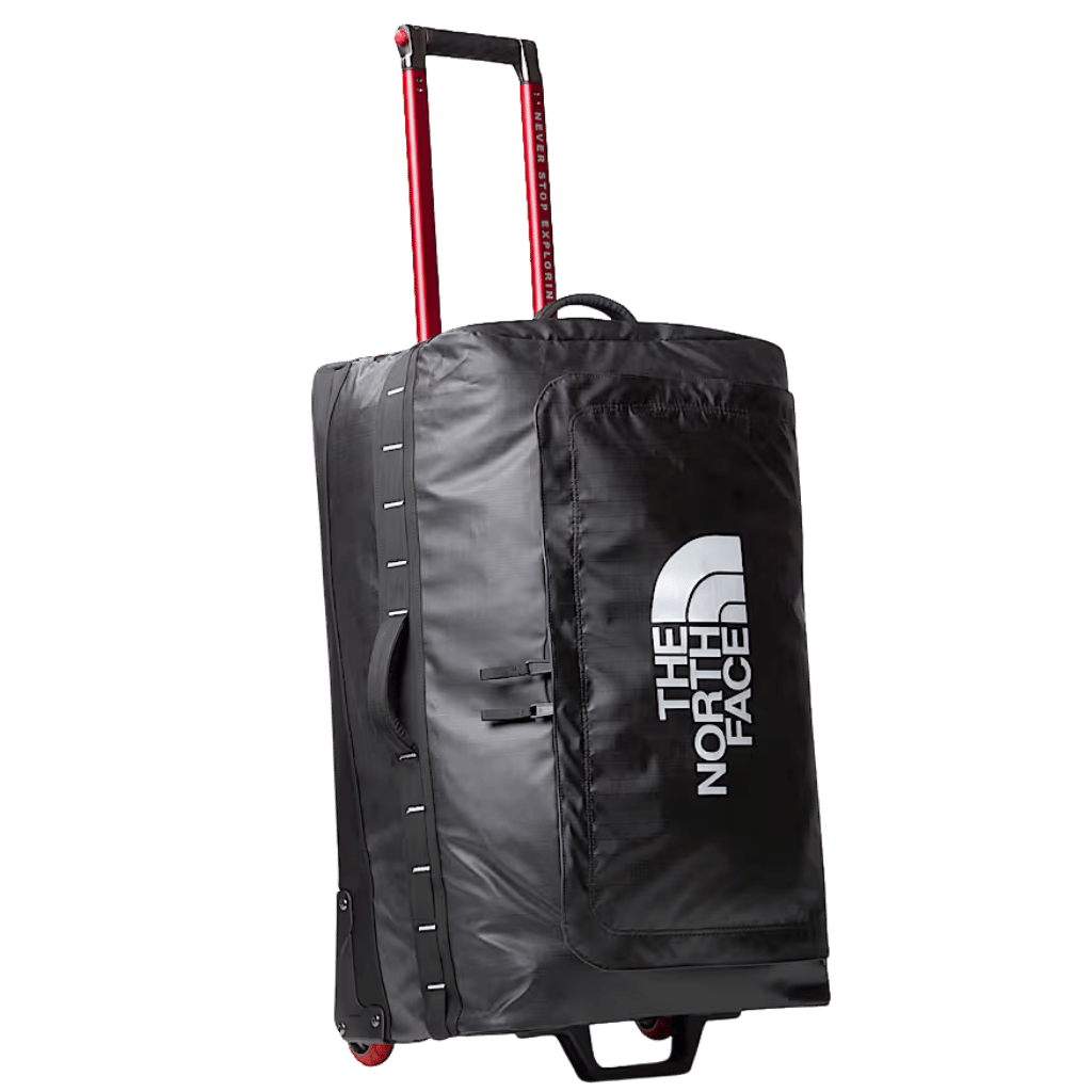 The North Face Base Camp Voyager Duffle 94L Black front3qrtr primary