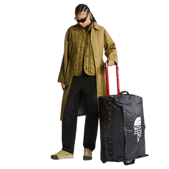 The North Face Base Camp Voyager Duffle 94L Black lifestyle