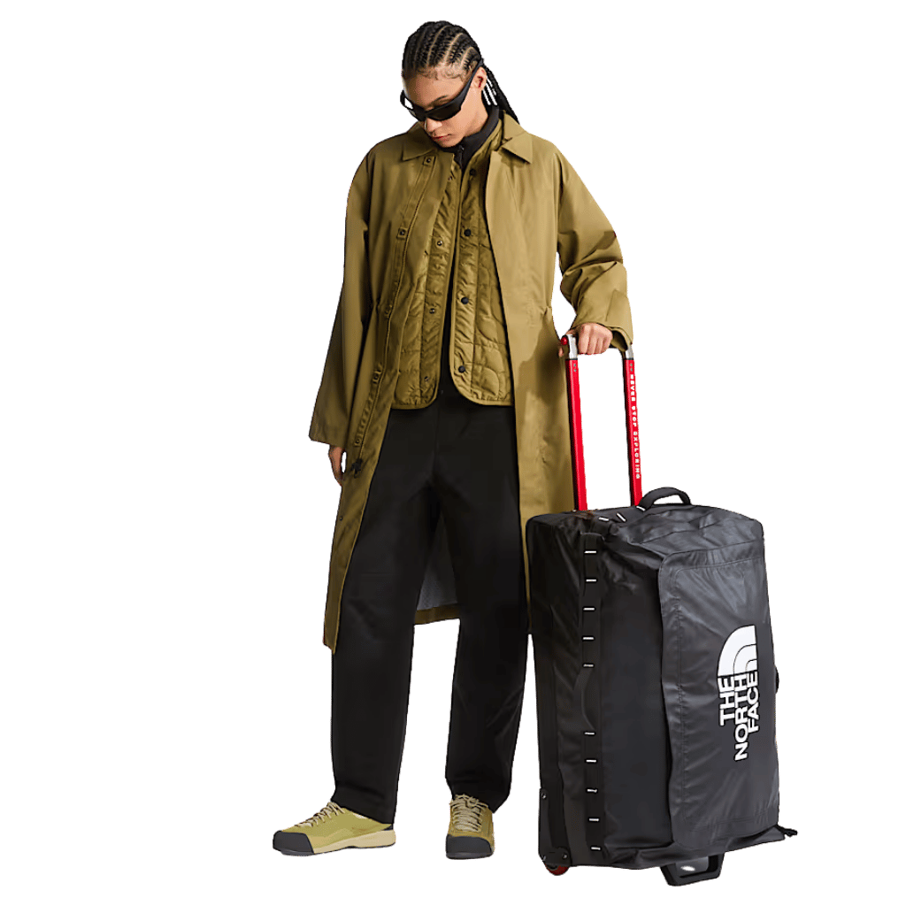 The North Face Base Camp Voyager Duffle 94L Black lifestyle