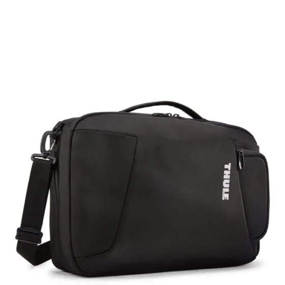 Thule Accent 17l Convertible Backpack Black Front3qrtr Brief